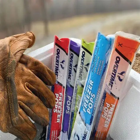 OVERTIME Electrolyte Freezer Popsicles (Sugar Free)  |  150 - 3 oz Pops, 5 Assorted Flavors